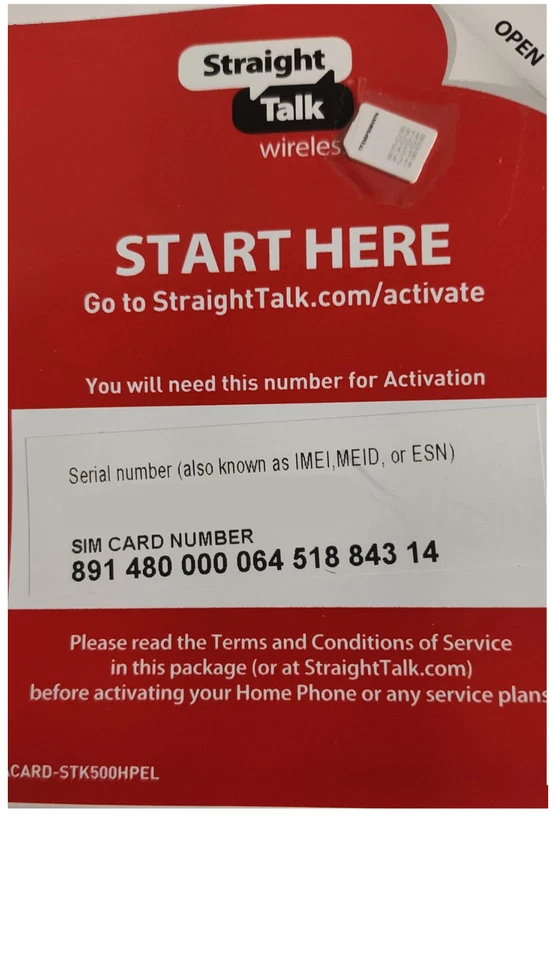 Straight Talk Nano SIM Card 4G LTE & 5G -No Talk time (Verizon, TMobile, AT&T) - Image 2 of 4