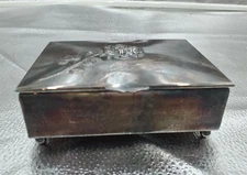 VTG President’s Celebration 1974 FORD? Silver Plate Trinket Box Made In Spain