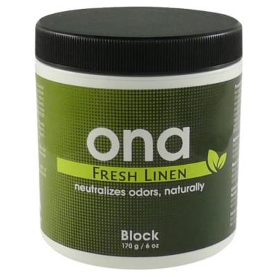 ONA Fresh Linen Block 6 oz - odor air neautralizer control crystal pro ounce gel