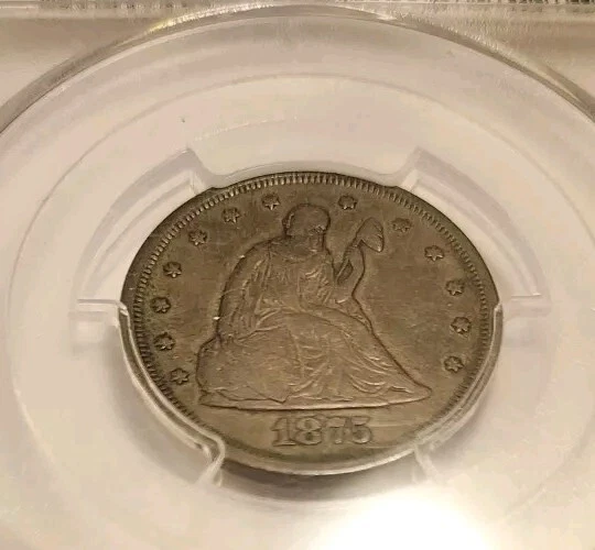 1875-S 20 Cent Piece - PCGS VF30 - Nice Original Rare Twenty Cent - Image 3 of 4