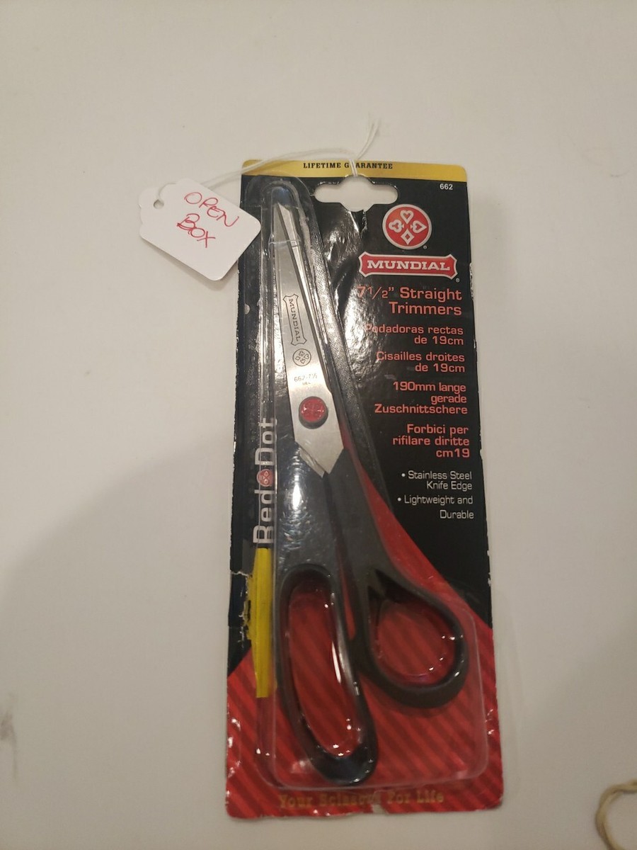 Red Dot 7 Inch Straight Trimmers - Lightweight Scissors For Home And Office Use