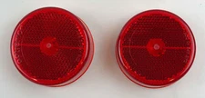 Triton 03522 Red 2.5 Inch Round Clearance Sidemarker Light - 2 Pack