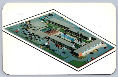 Postcard Tucson AZ Sands Hotel Artist Rendering 1958