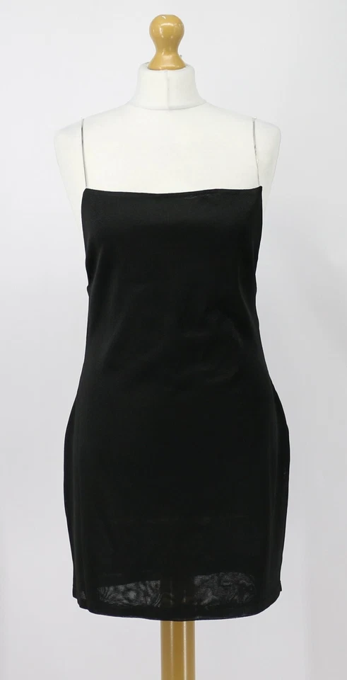 GAUGE81 HIRA CRYSTAL WOMENS KNITTED MINI DRESS BLACK RRP £465 EG