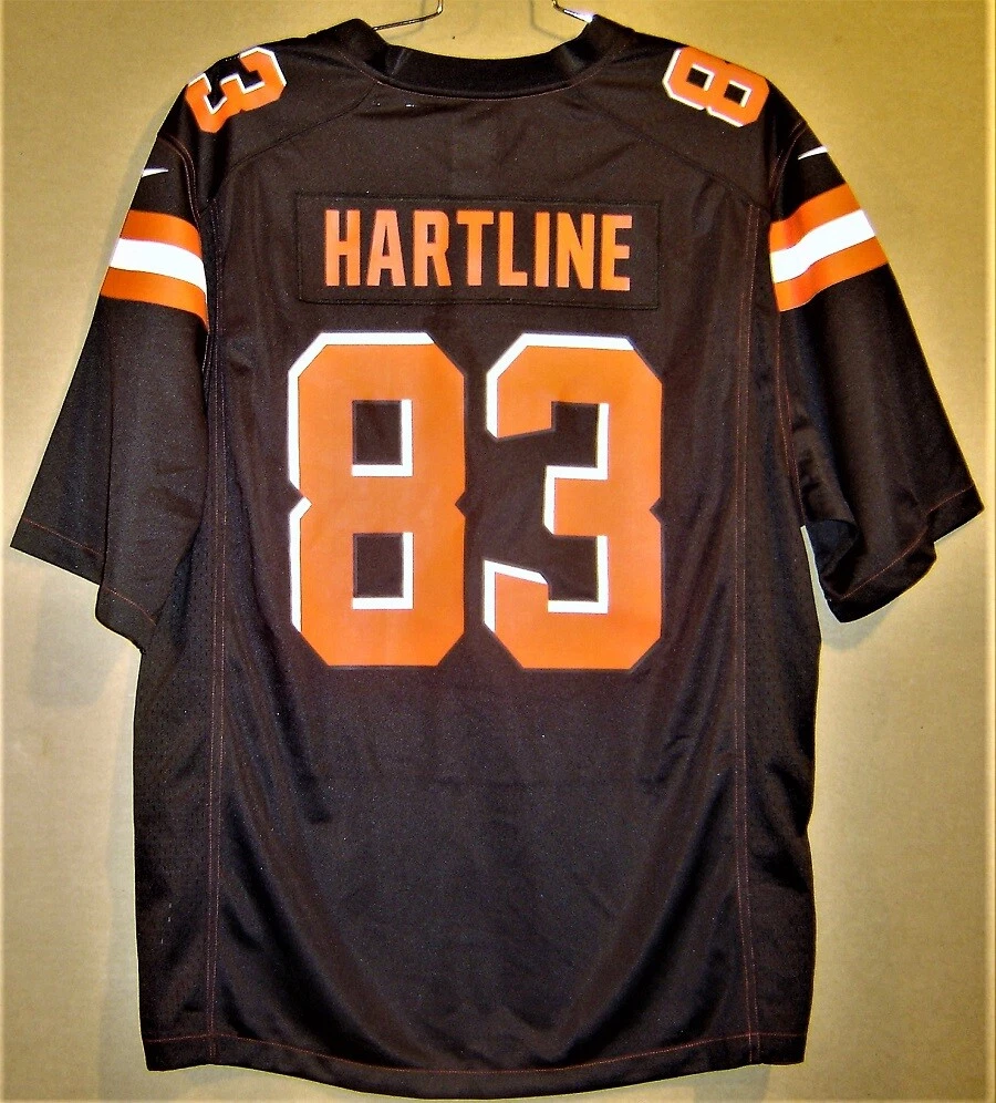 CLEVELAND BROWNS BRIAN HARTLINE HOME BROWN NFL JERSEY eBay