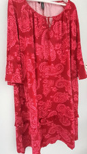 ++ NEU ++ SCHÖNES TUNIKA- KLEID++ RAINBOW ++ 40/42 ( M/L)++ BORDEAUX ROT ++ TOP