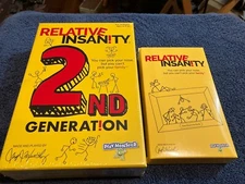 Relative Insanity Multiplayer Card Game Ages 14+ Plus expansion pack.