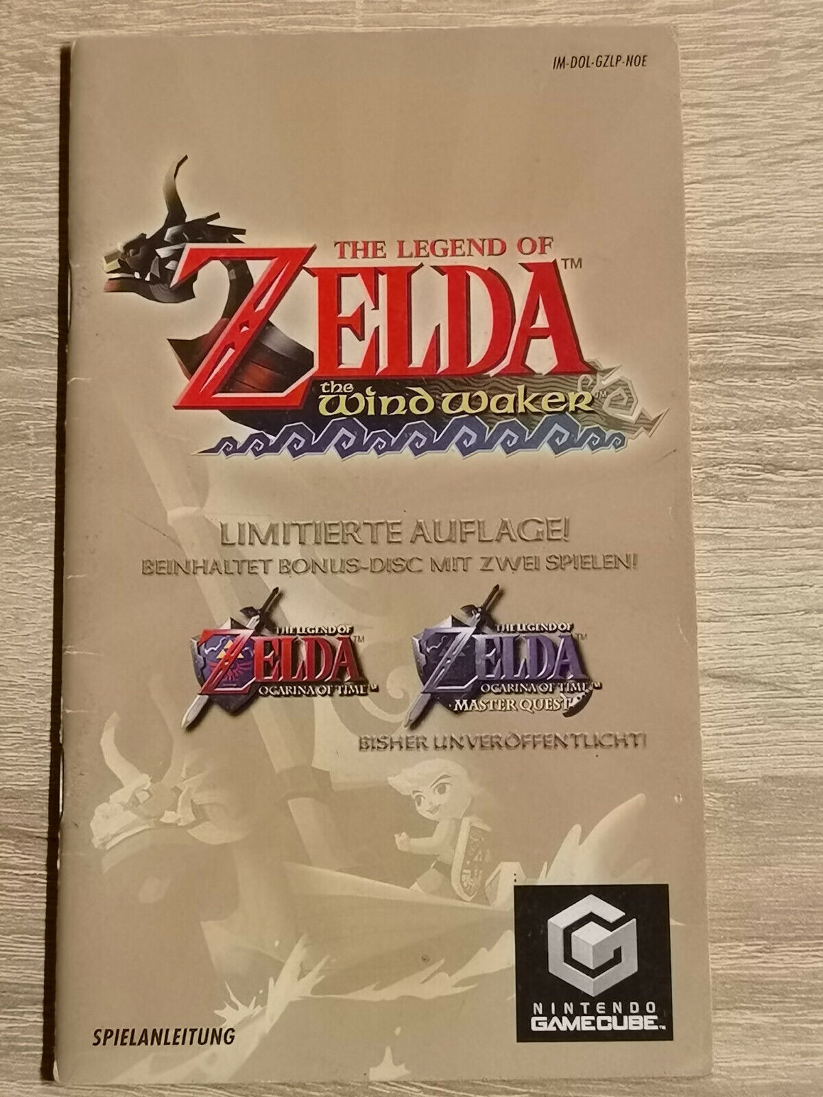 Zelda Wind Waker Limitierte Nintendo Gamecube Game Cube Manual Only Manual