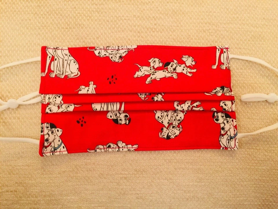 Disney 101 Dalmations Washable Face Mask adjustable ear cords and nose wire - Image 3 of 3