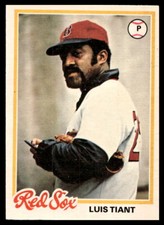 1978 O-Pee-Chee #124 Luis Tiant Boston Red Sox NR-MINT OPC SET BREAK!