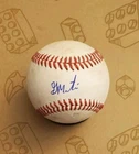 Autographed Baseball game used GARRETT MARTIN New York Yankees