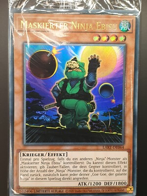 Maskierter Ninja Ebisu LART-064 Yugioh Lost Art Promo deutsch Limitierte Auflage