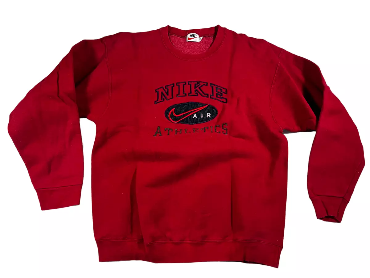 Red nike vintage sweatshirt sales