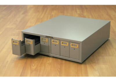 Fisherbrand 07212103 Microscope Slide Storage Cabinet With 6 Divided Drawers