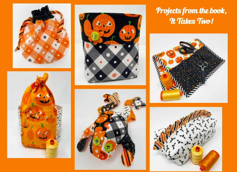 Moda TOO CUTE TO SPOOK Me & My Sister CHARM PACK 42- 5" Quilt Fabric 5" squares  - Image 4 of 4