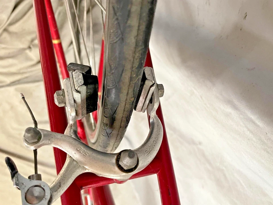 Bicicleta de carreras Nashbar Road ST 1984 54 cm pequeña con orejetas doble tope de acero cromado Foto 4 de 4