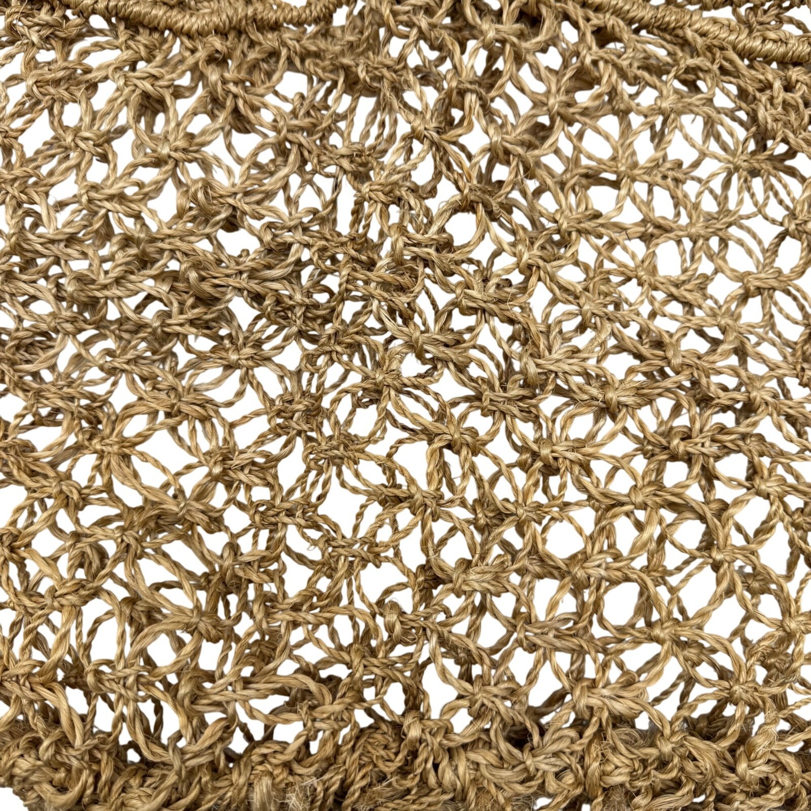 Abaca Natural handwoven Macrame Market Beach Ecofriendly Tote Bag 17x11