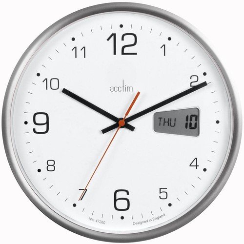 Acctim - 22367 - Horloge, Sweep , Kalendar, 27cm