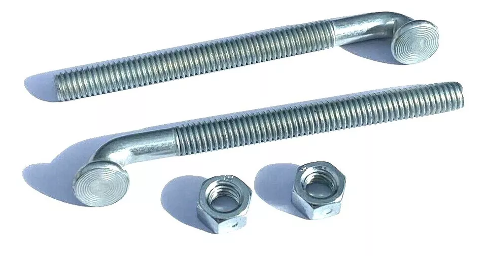 68-76 Dodge Coronet & Super Bee Fuel Tank Strap J Bolts With Nuts (Qty 2) #232 - Image 3 of 3