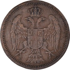 [#1063302] Coin, Serbia, Peter I, 2 Pare, 1904, EF(40-45), Bronze, KM:23