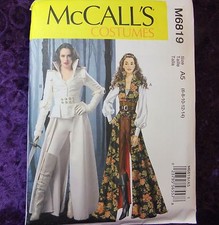 McCall's M 6819 Fairytale Evil Queen Coat Corset Costume Sewing Pattern sz 6-14