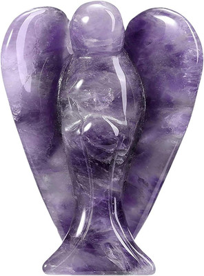 Amethyst Elefanten-Engel Figur 1,5'', Geschnitzte Healing Crystal Statue, Taschen