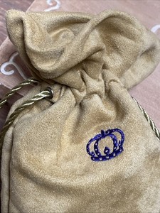 Crown Royal Extra Large Bag with Gold Drawstrings Great for Storage 13"x9"x4"...