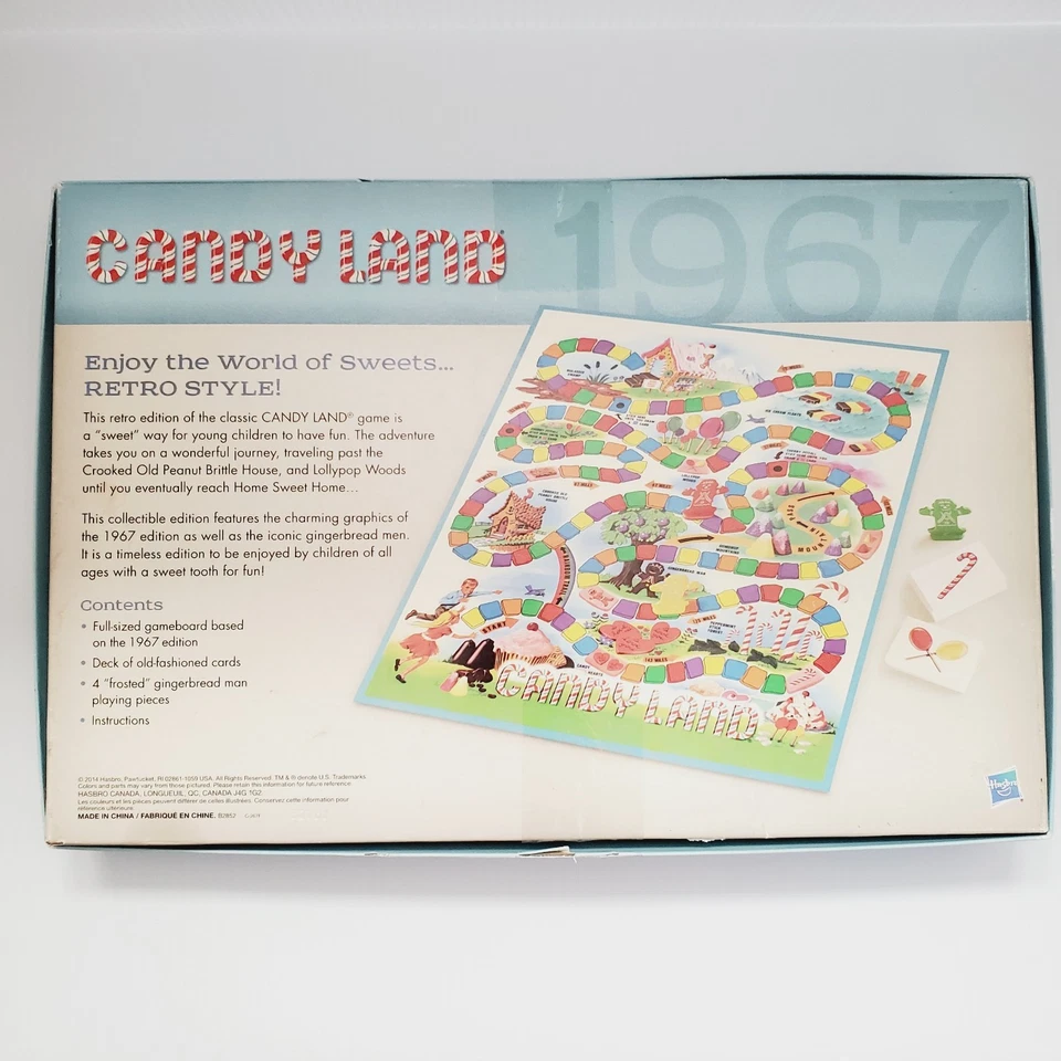 Juego de mesa coleccionable Candy Land serie retro para niños Foto 4 de 4