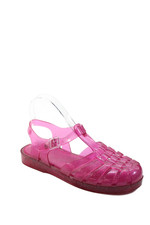 Melissa Womens Sparkly Closed Toe Jelly Sandals Pink Size 8