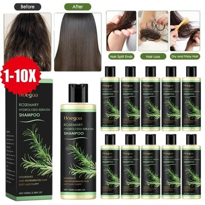 1~10X Bio Rosmarin Hydrolyzed Keratin Shampoo für Haarwachstum Gegen Haarausfall