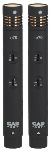 (2) CAD Audio Equitek E70 Dual-Capsule Instrument Microphones Condenser Mics