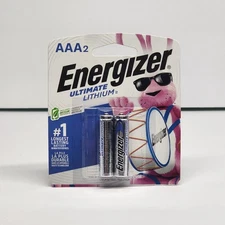 2 Energizer Ultimate Lithium AAA Battery Factory Sealed New Bundle Deal