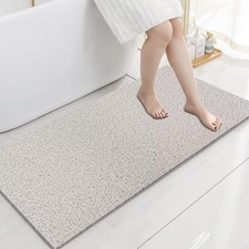 godehone Non-Slip Loofah Shower Mat for Textured Tubs, Quick Dry, 17.1x59"