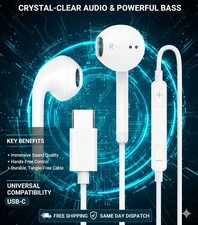 USB-C Wired Headphones Earphones For iPhone 1...