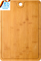 Schneidebrett Holz Aus 100% Bambus Xxl - 2Cm Dickes Holzbrett Antibakteriell - M