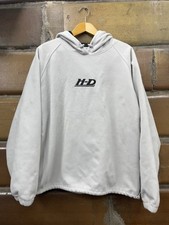 HARLEY DAVIDSON Gray HEAVY Fleece LINED Riding Men's Hoodie Sweatshirt XL