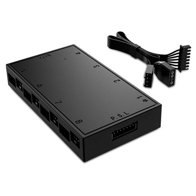 ID-COOLING HA-08 Fan Hub for Computer Internal Fans, 8 PWM Ports+8 ARGB
