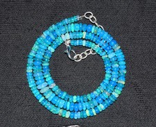 Natural Ethiopian Welo Fire Opal Gemstone Beads 16''Necklace AF074