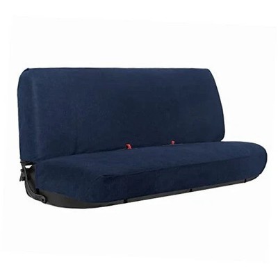 Universal Car Seat Cover for Full Size Pickup Truck or Car Bench Corduroy Blue