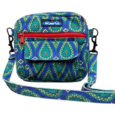 KAVU Mini Keeper Canvas Crossbody Bag Paisley Daze Retired Pattern