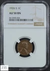 1926 S Lincoln Wheat Copper Cent 1C (Almost Uncirculated) NGC AU 50 BN