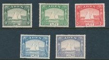 ADEN, 1937 to 3.5As fine light MM, cat GBP33