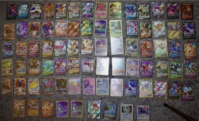 Pokemon Cards Lot of 100 - Rare/Holos/Ex/V/GX/VMAX GUARANTEED!