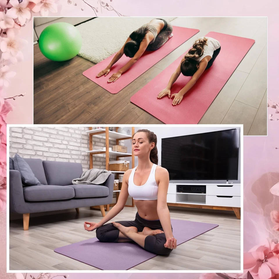 24 Pack 68" x 24" Yoga Mat Bulk, 4mm Thick Extra Long Sports Mat Anti Slip Te... - Image 4 of 4