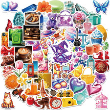 Christmas 100 PCS Water Bottle Stickers for Kids,Waterproof Vinyl Colorful Stick