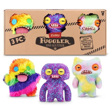 Fuggler Laboratory Misfits 3-Pack 9" Plush Set Funny Ugly Monsters Collectibles 