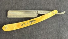 Vintage straight razor by Flinn &ldquo;Razor King,&rdquo; Omaha, Nebraska.