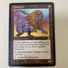 Masticore MTG Card - Artifact Creature 4/4 Played Condition Magic: The Gatherin