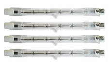 Work Light Replacement Bulb 4 pcs - Tungsten Halogen Lamp J118 120V 300W 2000hr