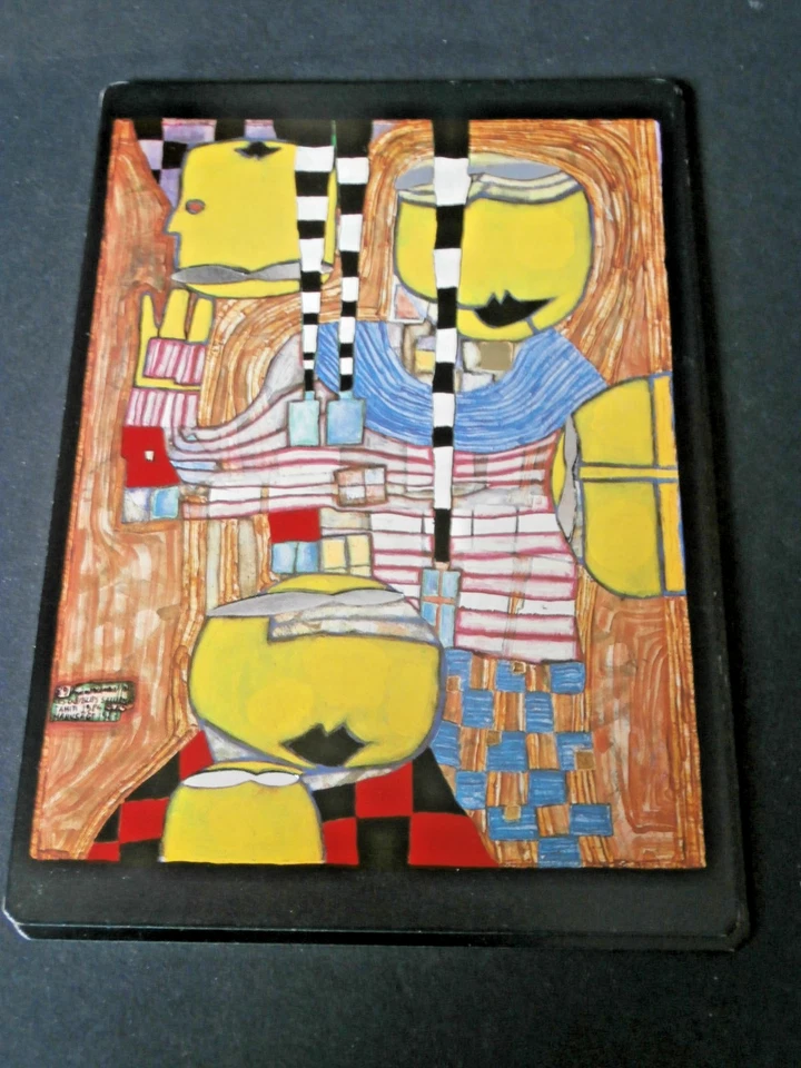 HUNDERTWASSER 1987  „ 891" DIE VERGESSENEN GRÜSSEN "--Postkarte